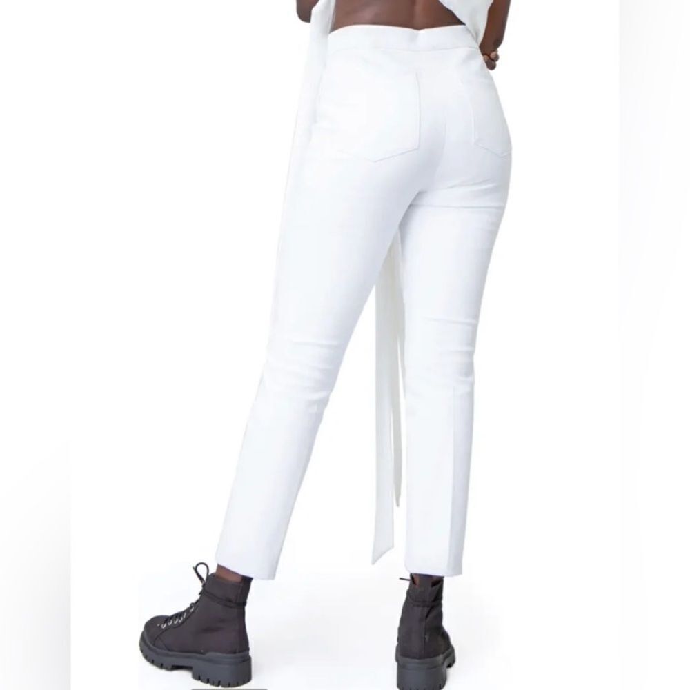 Spanx Slim Straight Stretch Pant - Classic White